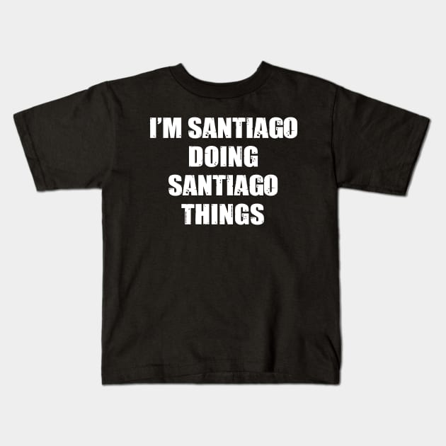 Santiago Kids T-Shirt by family.d